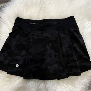 Super cute, black camo Lululemon tennis skirt